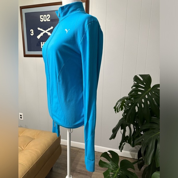 🛍️PUMA women’s dry sell full zipper track stretch knit jacket excellent. - Picture 4 of 8